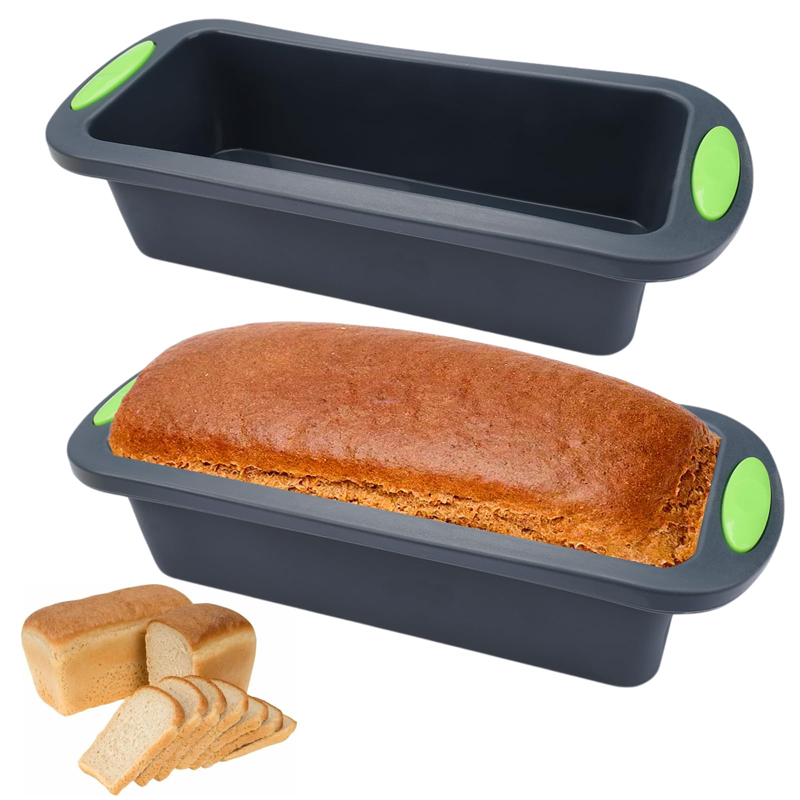2 Stampi Plumcake In Silicone - Teglie Rettangolari Antiaderenti, Per Forno E Microonde - Foto 5
