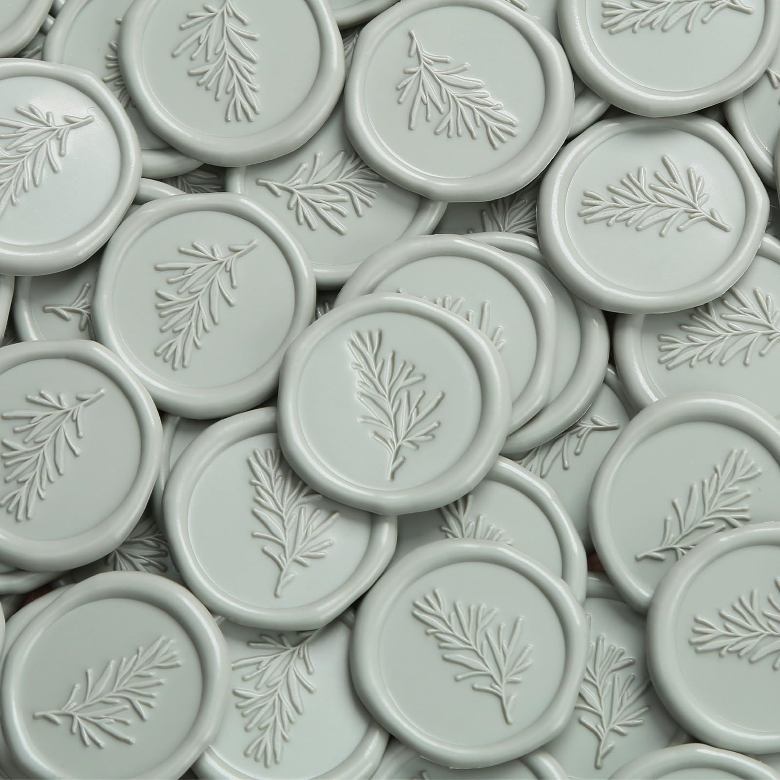 Rosemary Wax Seal Stickers - Self-Adhesive Gold Seals For Wedding Invitations & Letters