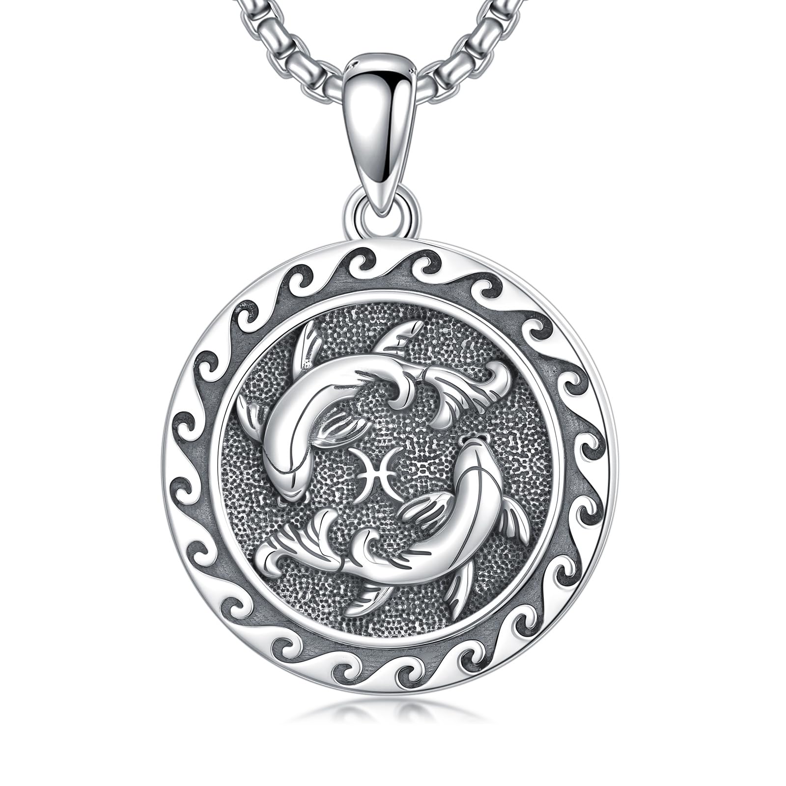 12 Sternzeichen Halskette für Herren Damen 925 Sterling Silber Sternbilder Horoskop Anhänger Kette Geburtstag Astrologie Schmuck Geschenke für Männer Frauen