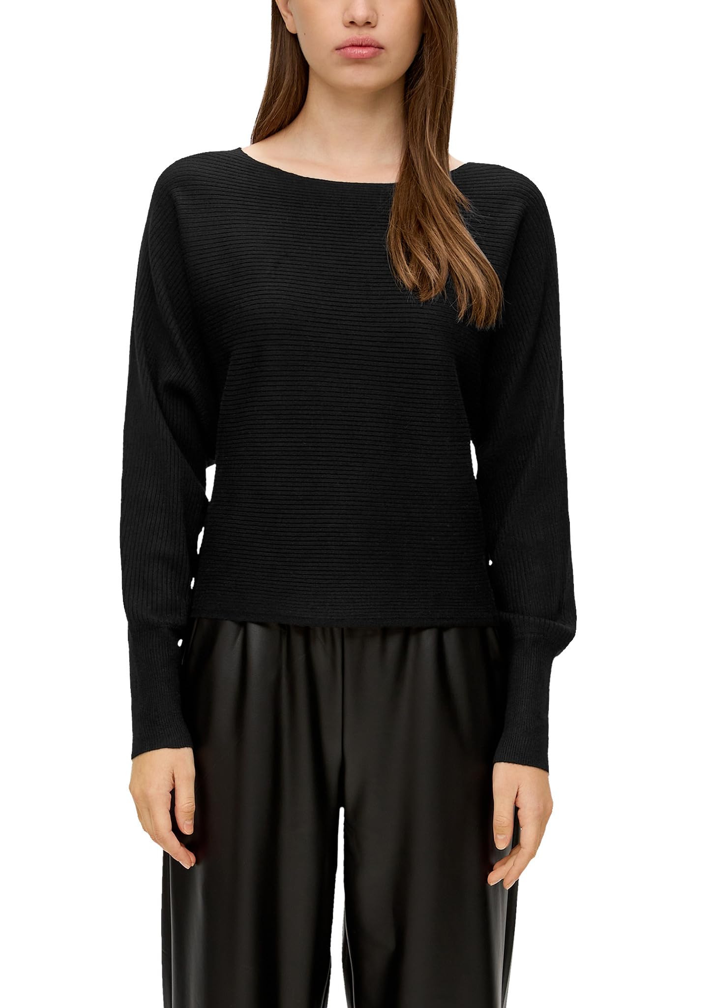 QS Rippstrickpulli mit Fledermausarm