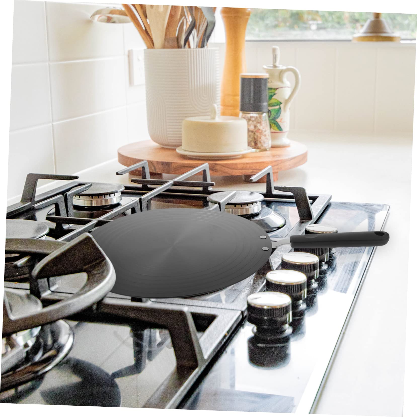 Diffusore Di Calore Per Piano Cottura - Piastra In Acciaio Inox Per Induzione, Gas Ed Elettrico - Foto 7