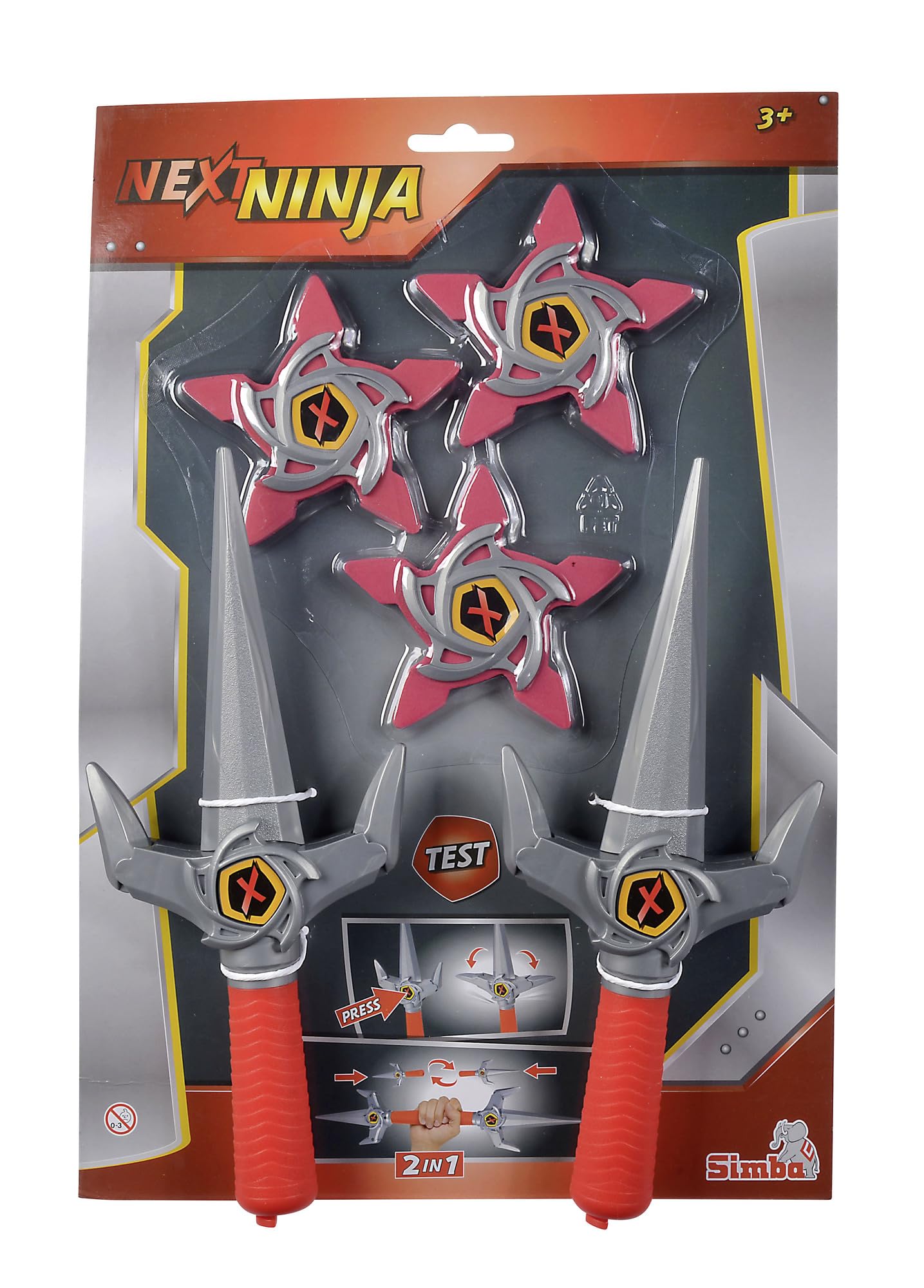 Simba 108042588 - Ninjakmesser und Kaststars - Ninjakmesser und Kaststerne von Simba Toys, Ab 3 Jahren