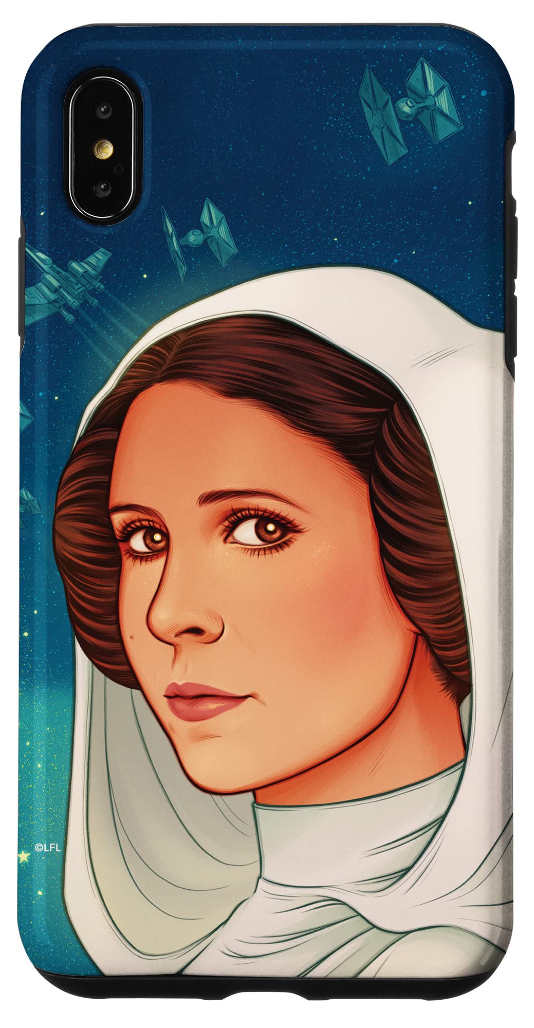 Coque Star Wars iPhone XS Max cadeau idéal fan Princesse Leia - 4