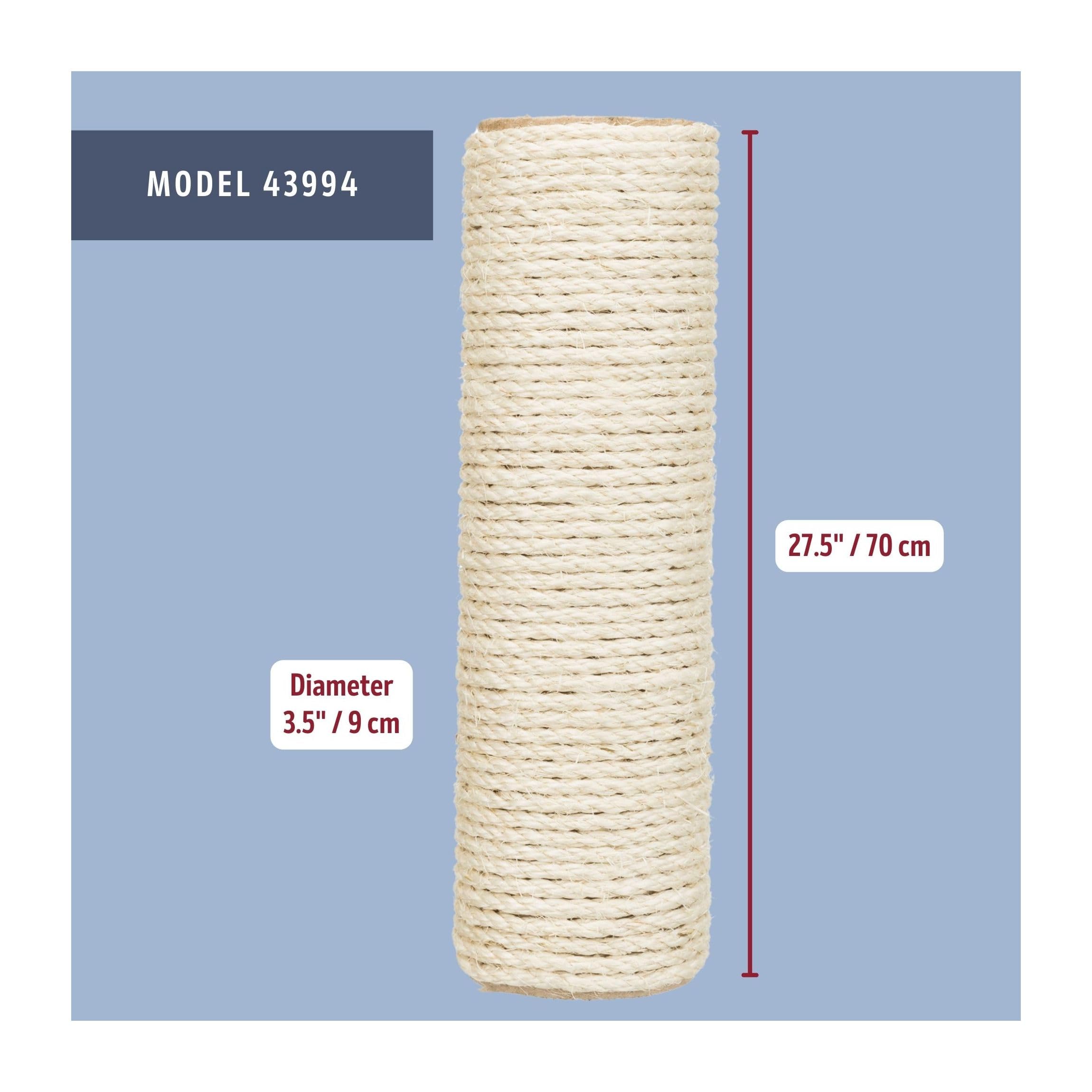 Palo Tiragraffi Per Gatti Trixie In Juta - Diametro 9 Cm, Altezza 30 Cm Con Fissaggi - Foto 4