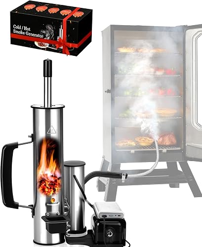 Smoke Generator for Pellet Grills - Smoke Generator for Pellet Grills, Upgrade Smoker Tube, Hot or Cold Smoking, Pellet Smoker : Smoker Box for Any Grill