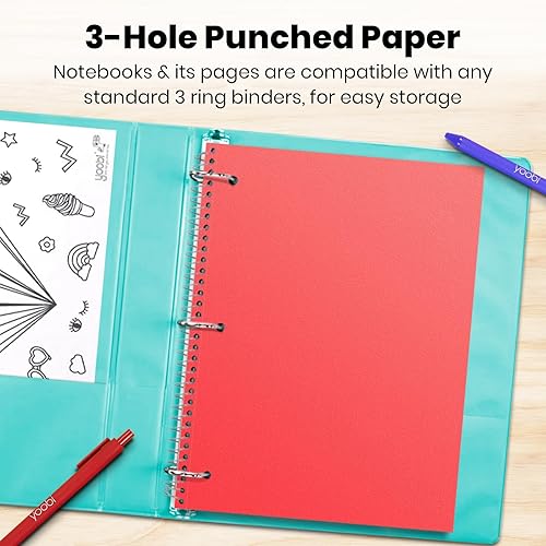 Miniatura 6 de Yoobi Cuadernos de composición Marvel  100 hojas (cada uno), cuadernos para niños, con rayas universitarias, diseños Kawaii Spider-Man, 9-34 x 7-12