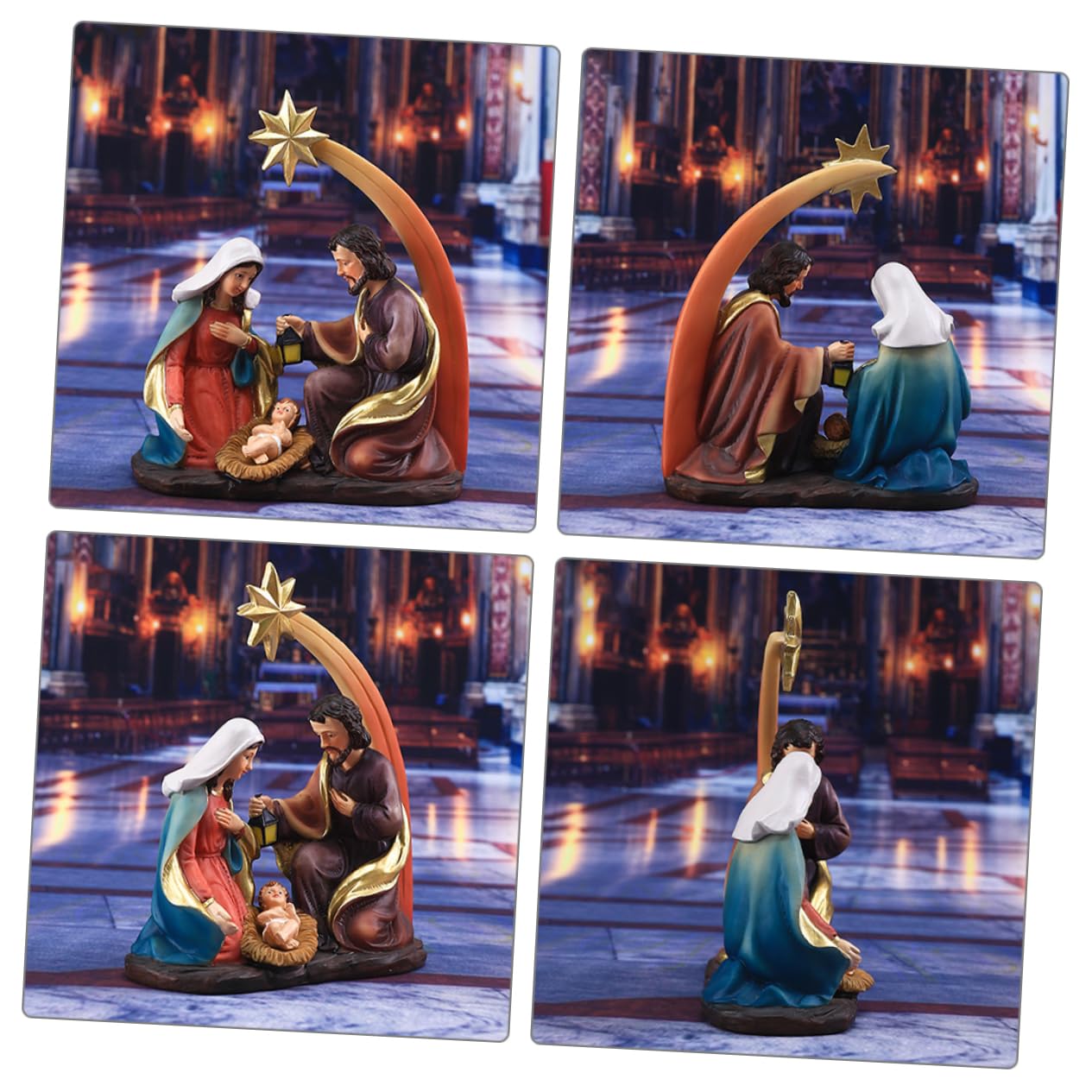 PRETYZOOM Statue De La Vierge Marie - Figurine Catholique Notre-Dame De