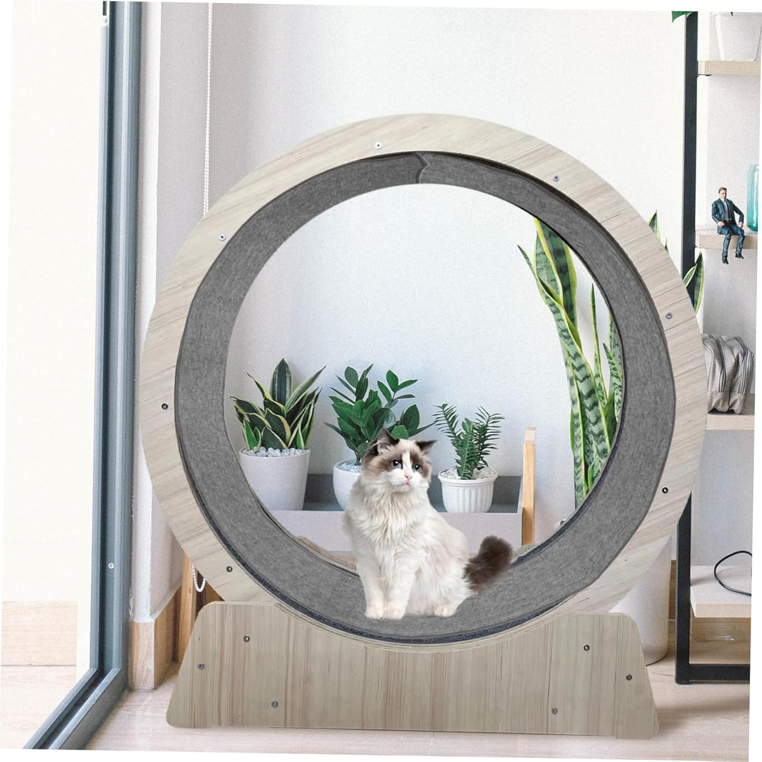 DECHOUS Exercise Wheel Replacement Mat Thickened Cushion Pad for Indoor Cat Running Wheel Scratch Resistant Fitness Mat for Small Pets Quiet Non Slip Treadmill Accessory