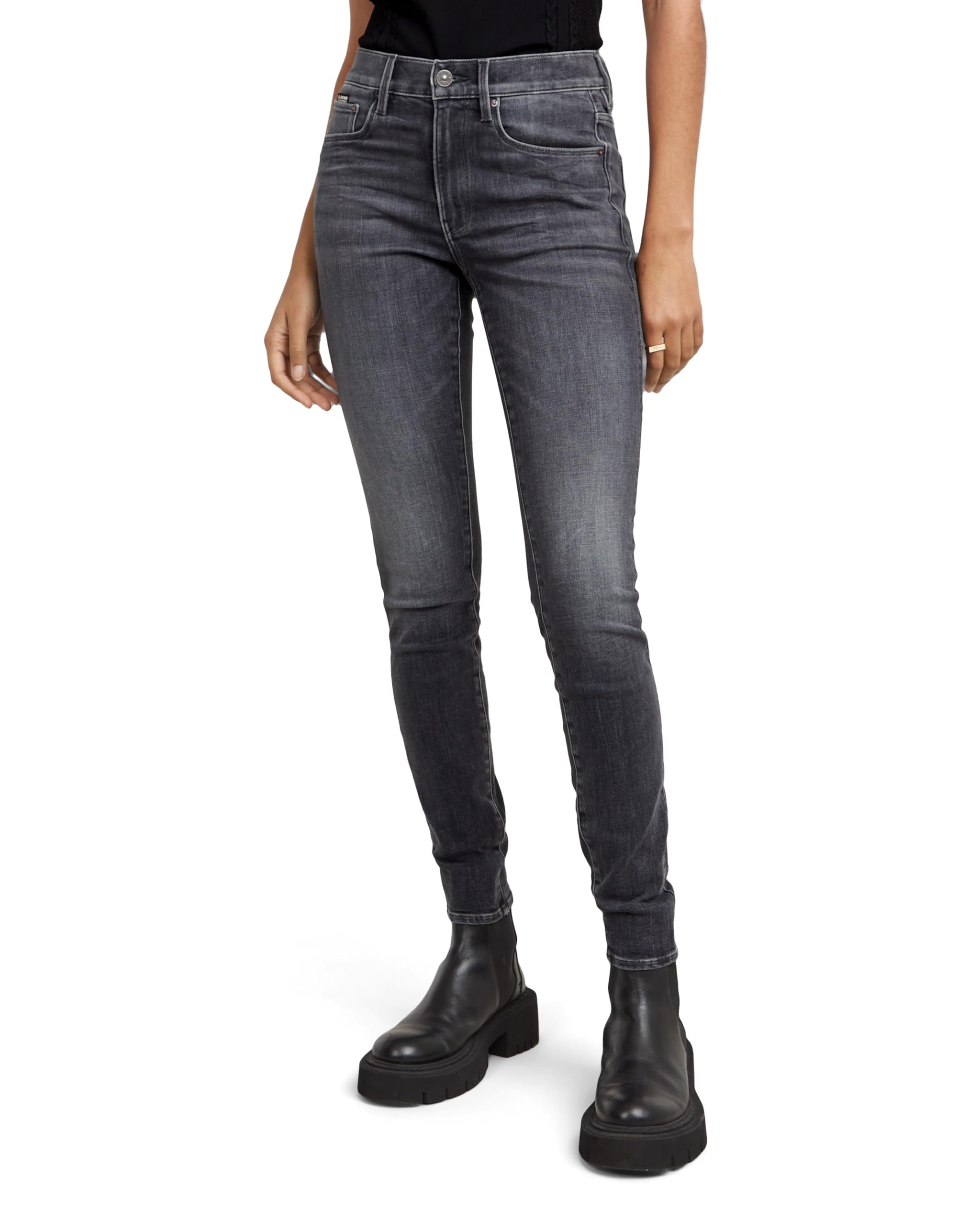 G-STAR Women's 3301 Skinny Jeans, Black (Faded Black Magnet D05175-A634-C239), 30W / 30L