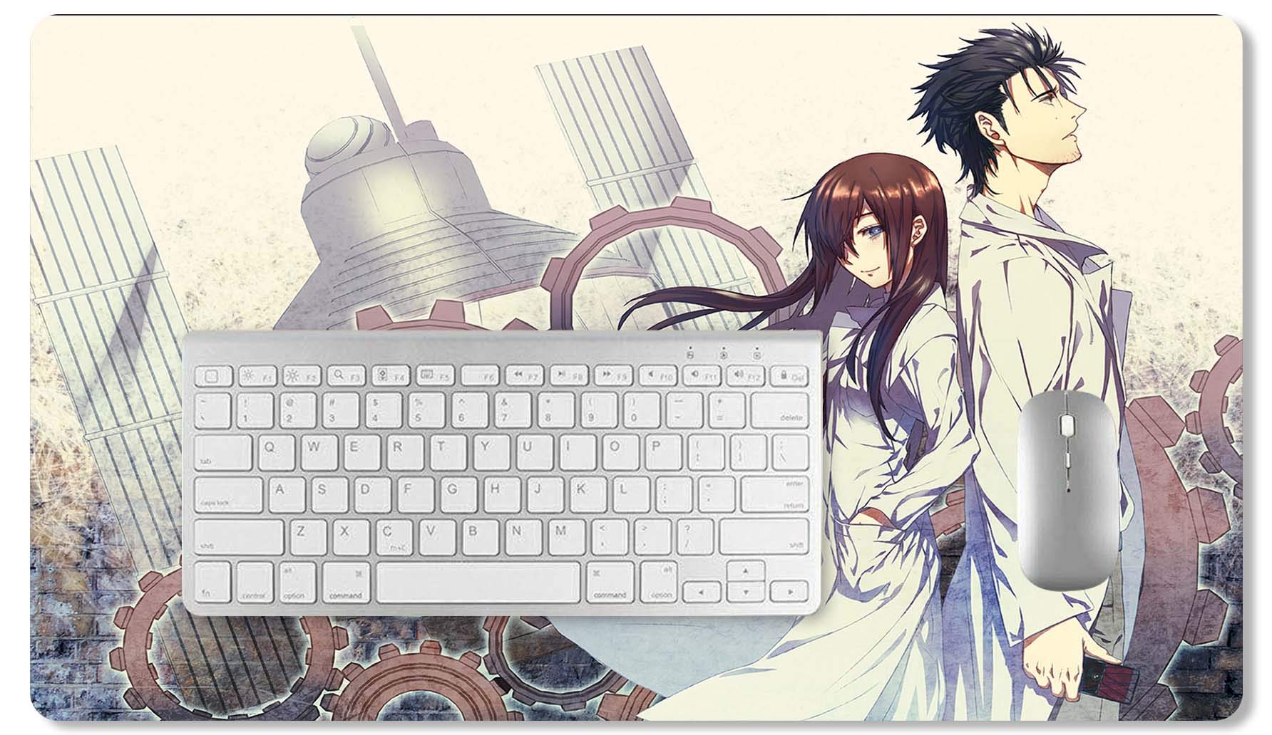 STEINS;GATE デスクマット Amazon.com: pile Steins;Gate Mouse pad Anime Large Desk pad