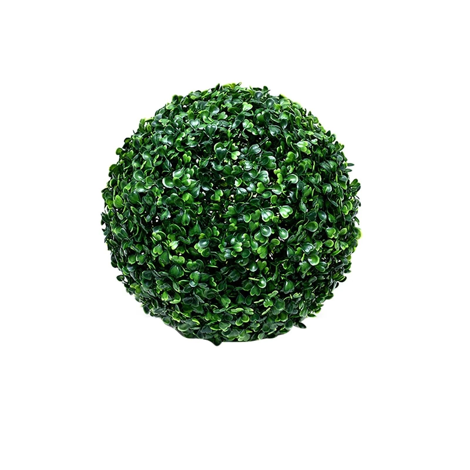 LNNXSZ Topiary Balls Artificial Plant Boxwood Topiary BallFaux Plants Decorative Grass Balls For Home Patio Garden Balcony Wedding Decor(28cm)