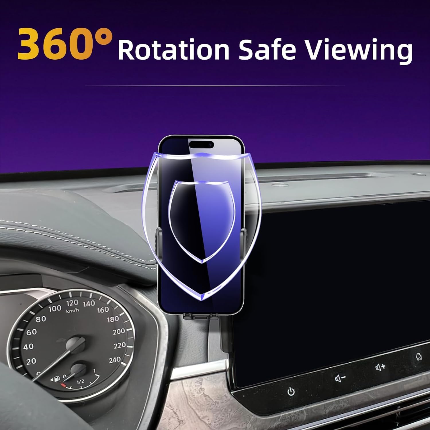 Upgraded Car Phone Holder Fits for Nissan Armada 2021 2022 2023 2024，for Infiniti QX80 2022 2023 2024 Auto Accessories,Cradles Adjustable Cell Phone Mount for 4-7 in Phones