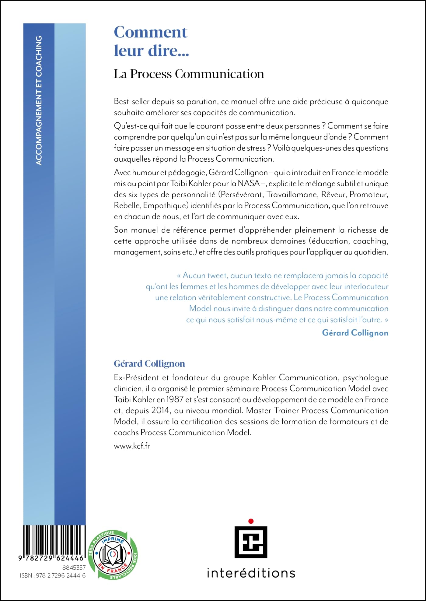 Comment leur dire... La Process Communication - 3e éd.