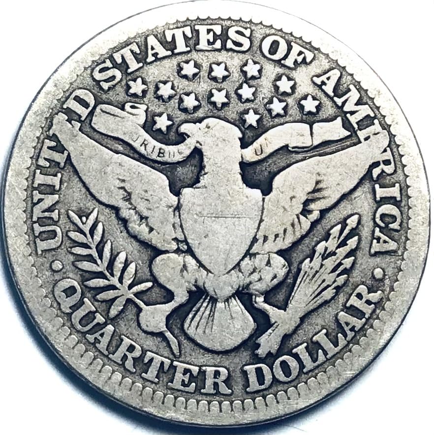 1913 P Barber Silver Quarter Very Good