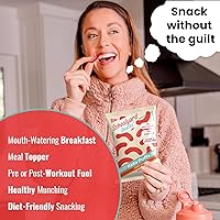 Vista 6 de Schoolyard Keto (Fiery Hot) Protein Puffs - Bajo en carbohidratos, bajo en azúcar, 14g de proteína, sin gluten, aperitivo alto en proteínas