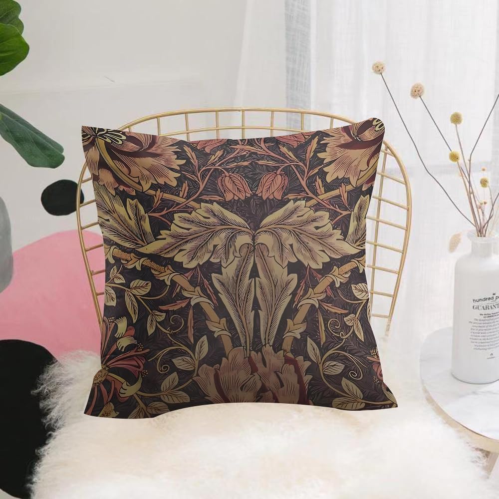 HYMSXW Cushion Cover,Throw Pillow Case Home Decorative for Living Room Bedroom Sofa Chair 20X20 Inch,classic and modern damask pattern design seamless,Pillowcase 50X50cm