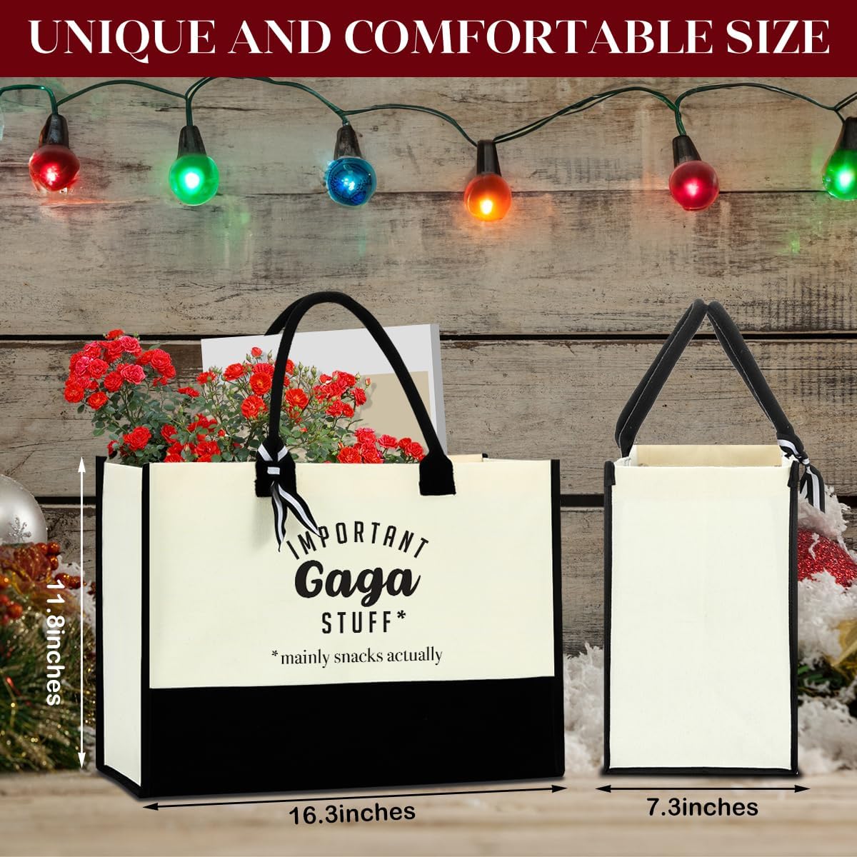 FORBIDDEN PAPER Gifts Tote Bag Important Stuff Tote Gift Gifts Birthday for Shopping Bag Grocery Bag Utility Tote - Image 5