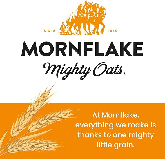 Mornflake - Jumbo Scottish Oats 8x 1.5kg 100% Wholegrain All Natural Ingredients, High In Fibre. Whole Rolled Oat For Breakfast Porridge, Overnight Oats & Granola. Suitable For Vegan Diet
