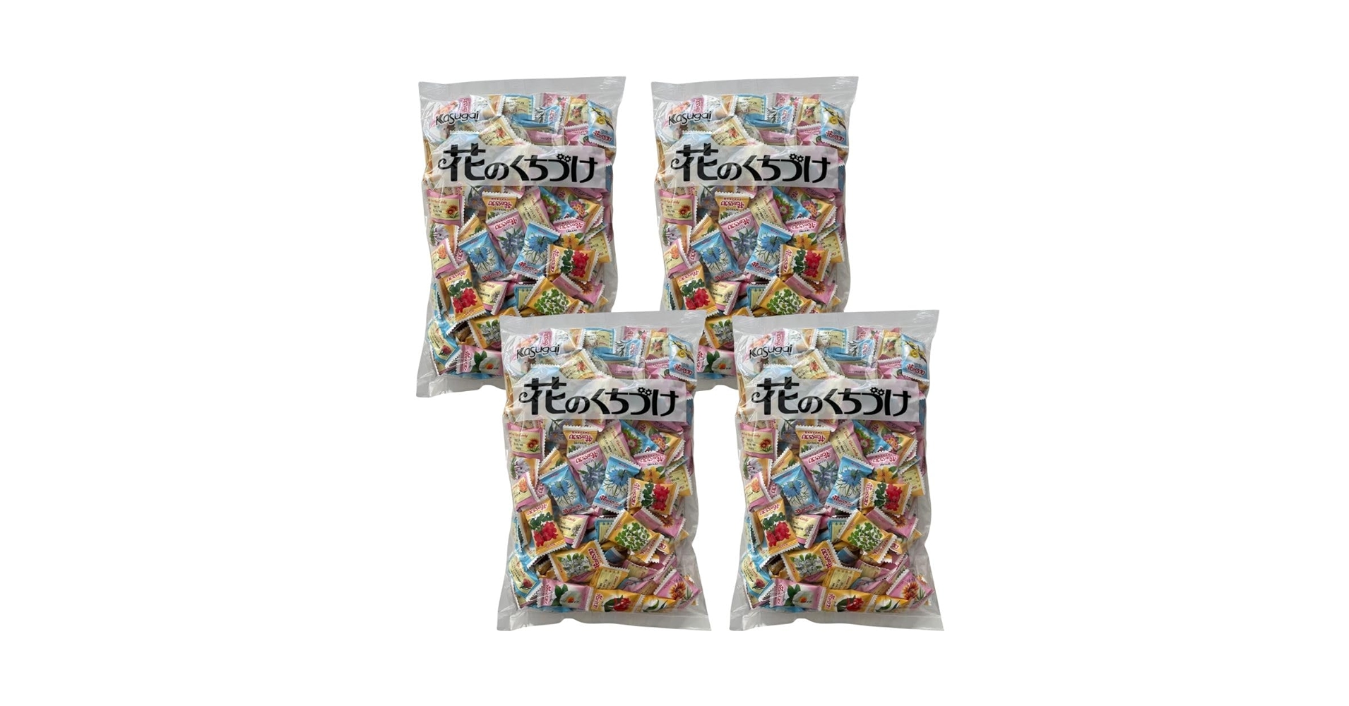 Amazon.co.jp: 春日井製菓 花のくちづけ 1kg ×4袋セット 飴