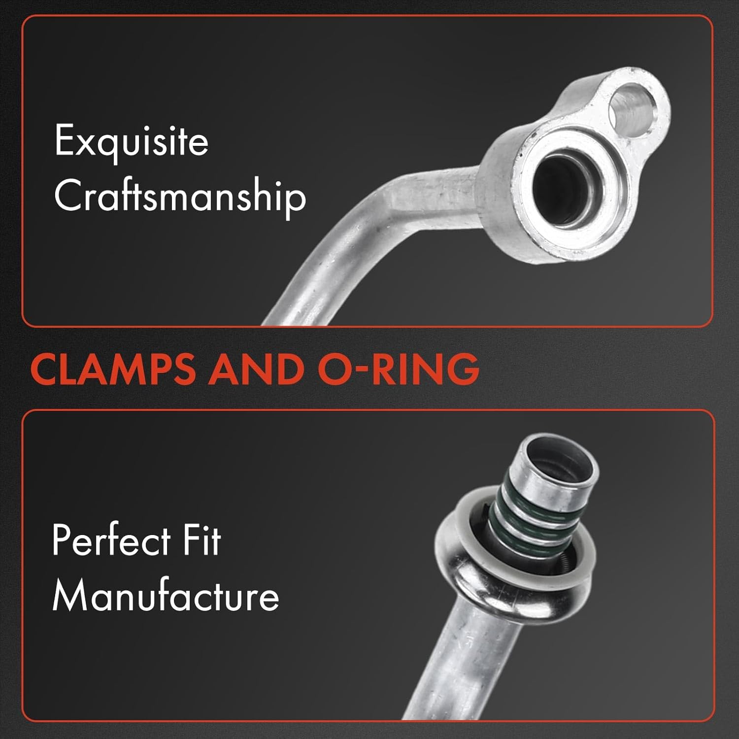 A-Premium A/C Suction and Discharge Line Hose Assembly Compatible with Ford Excursion 2000-2005 6.0L 6.8L