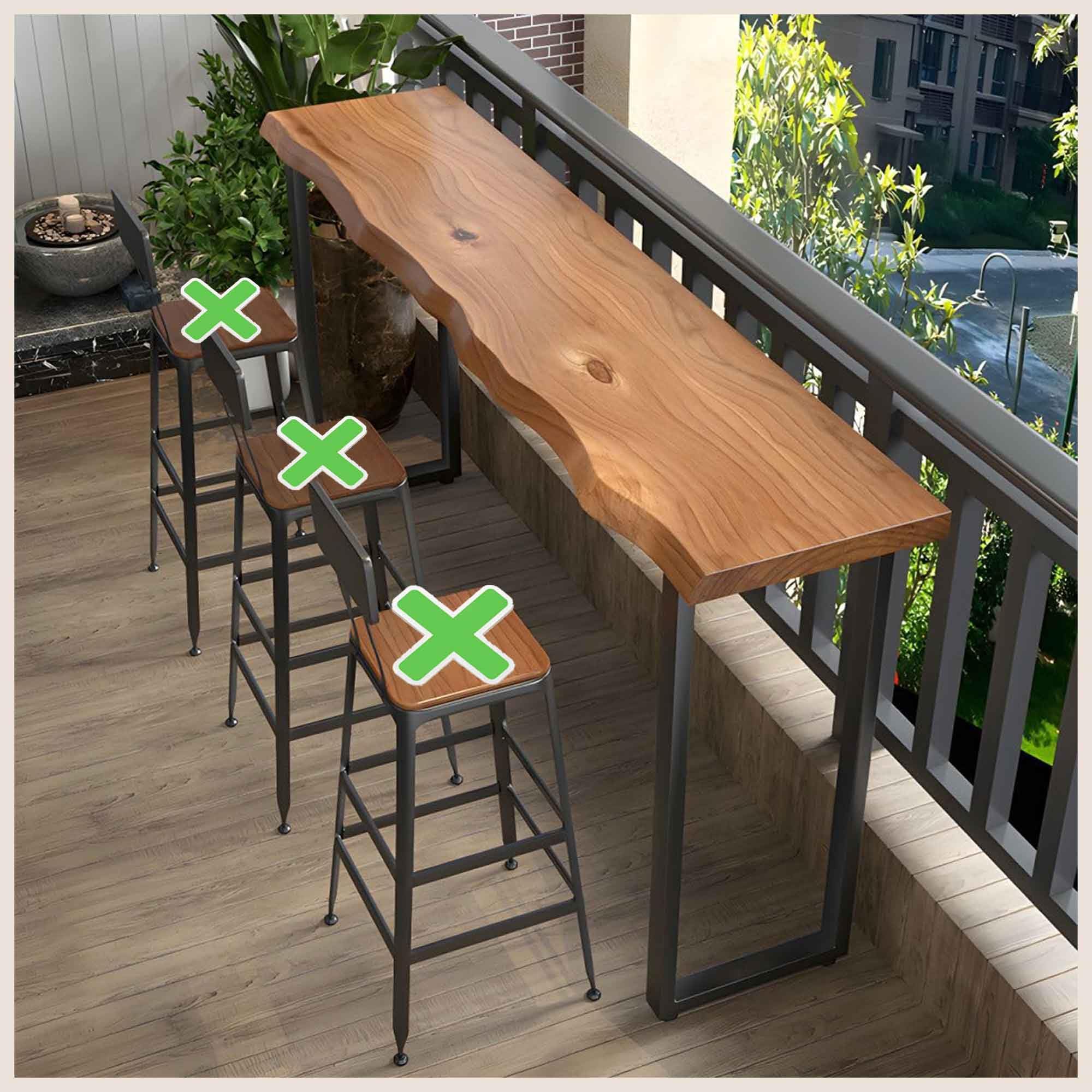 Amazon｜STUJHKL カウンターテーブル バーテーブル 高さ105cm バー 