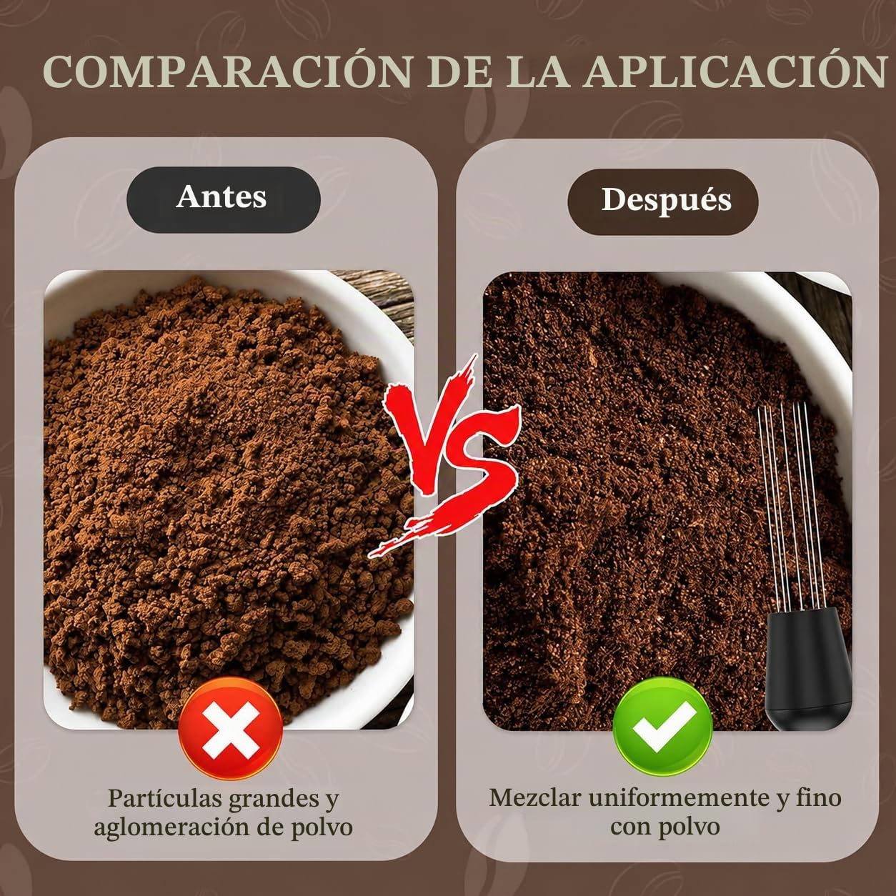 Juego de prenso, 51 mm, con aguja de espresso, prensador de café con distribuidor, anillo dosificador de 51 mm, agujas para agitador de café, pantalla de puck, estación de tamper, cepillo de