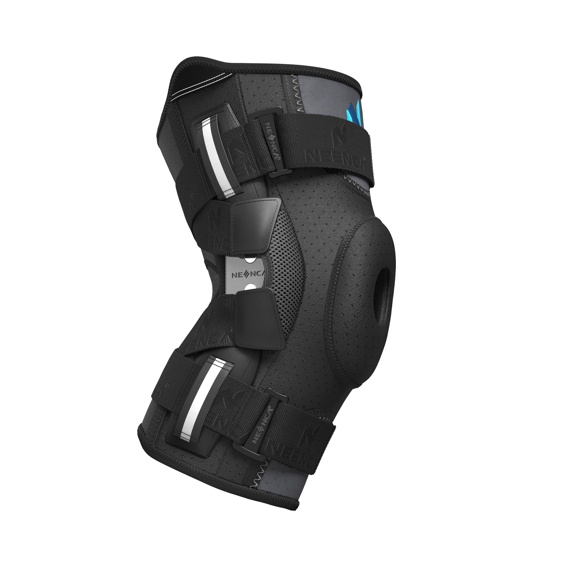 NEENCAProfessional Knee Brace for Knee Pain, Hinged Knee Support with Patented X-Straps Fiting System, Strong Stability for Joint Pain Relief, Arthritis, Meniscus Tear, ACL, PCL, MCL, Sports, WorkoutOEKO-TEX STANDARD 100