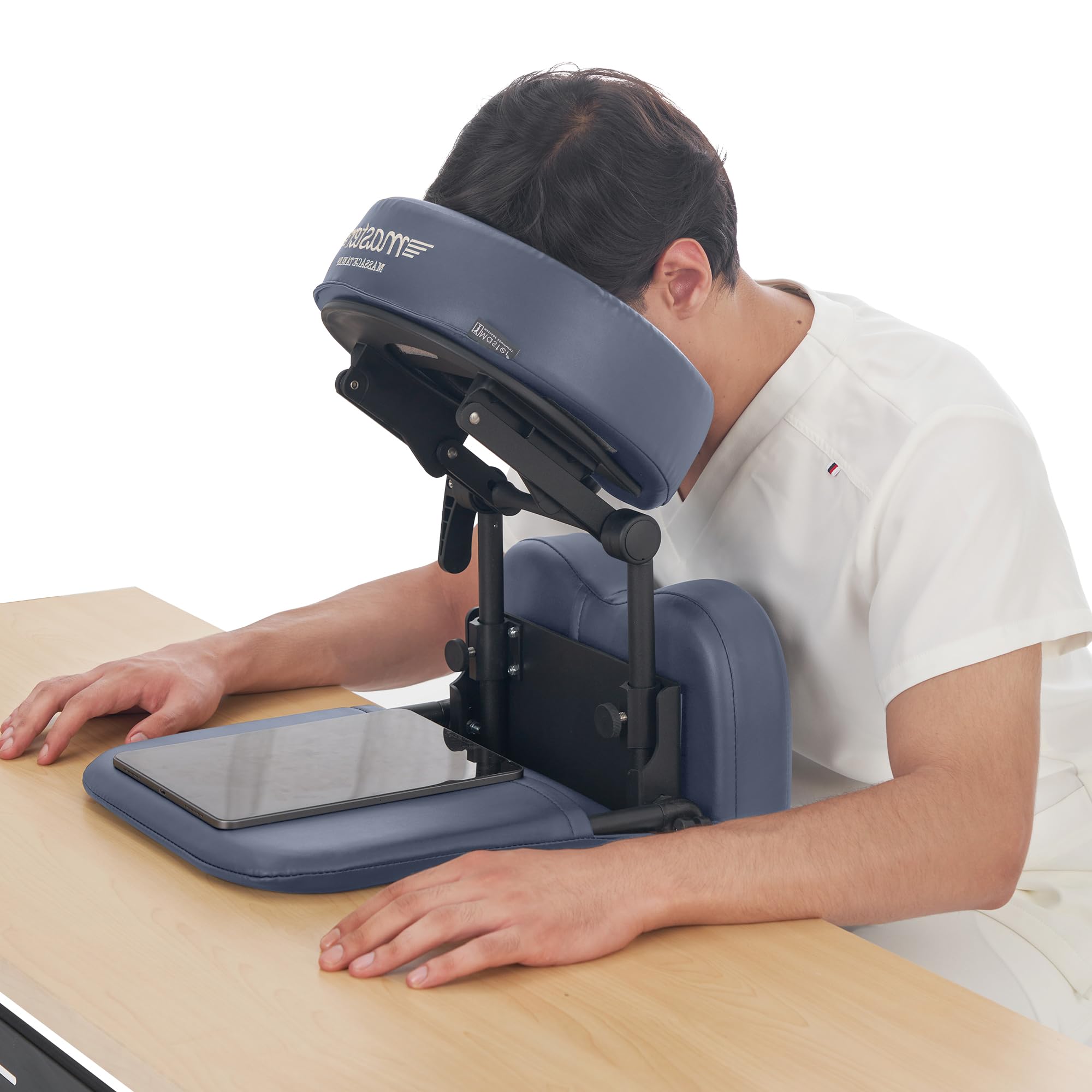 Portable Face Down Massage Pillow Kit for Office Desk, Table Top Use - Post-Eye Surgery Recovery - Ergonomic Facial Cushion with Adjustable Strap - Therapy Pillow for Neck & Eye Relief