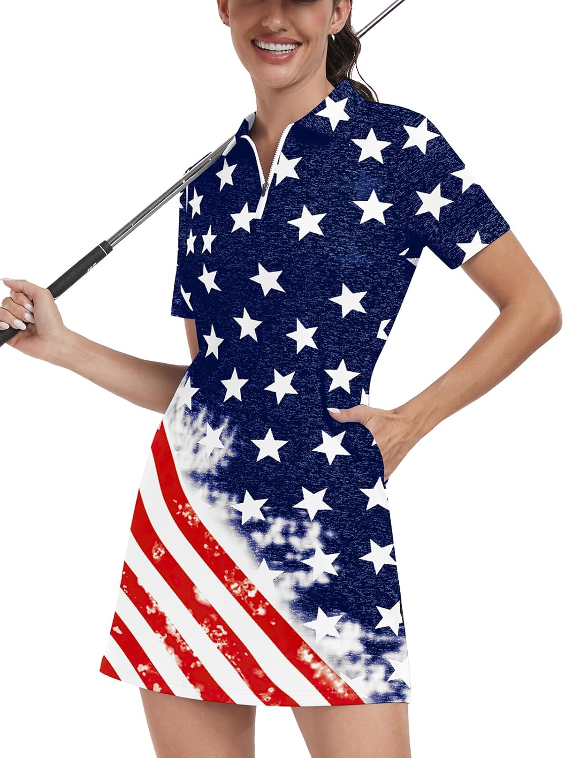 Soneven Womens Tennis Dress Sleeveless Golf Dresses with Shorts and Pockets Ruffle Sleeve Workout Athletic Dresses