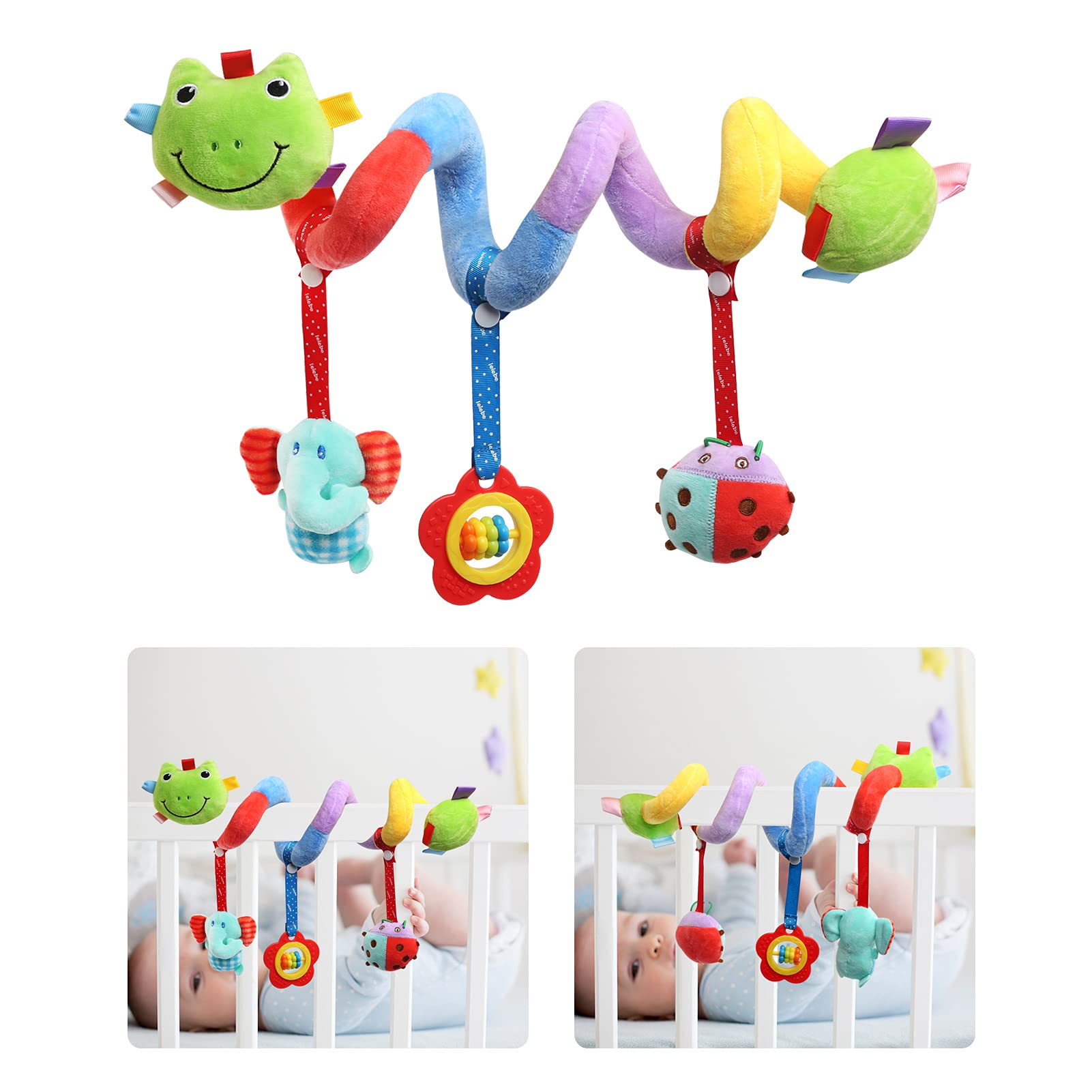 Jouet Bébé Jouet De Poussette Éléphant Pour Bébé 0-12 Mois - Hochet Animaux Doux Avec Spirale D'Activité Hochet Spirale éléphant Jouet Bébé Jouet De Poussette Éléphant Pour Bébé 0-12 Mois - Hochet Animaux Doux Avec Spirale D'Activité Hochet Spirale éléphant