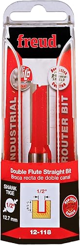 Miniatura 14 de Broca recta de doble acanaladura Freud, 15/64 x 3/4 de pulgada, con vástago de 1/2 pulgada, 12-096