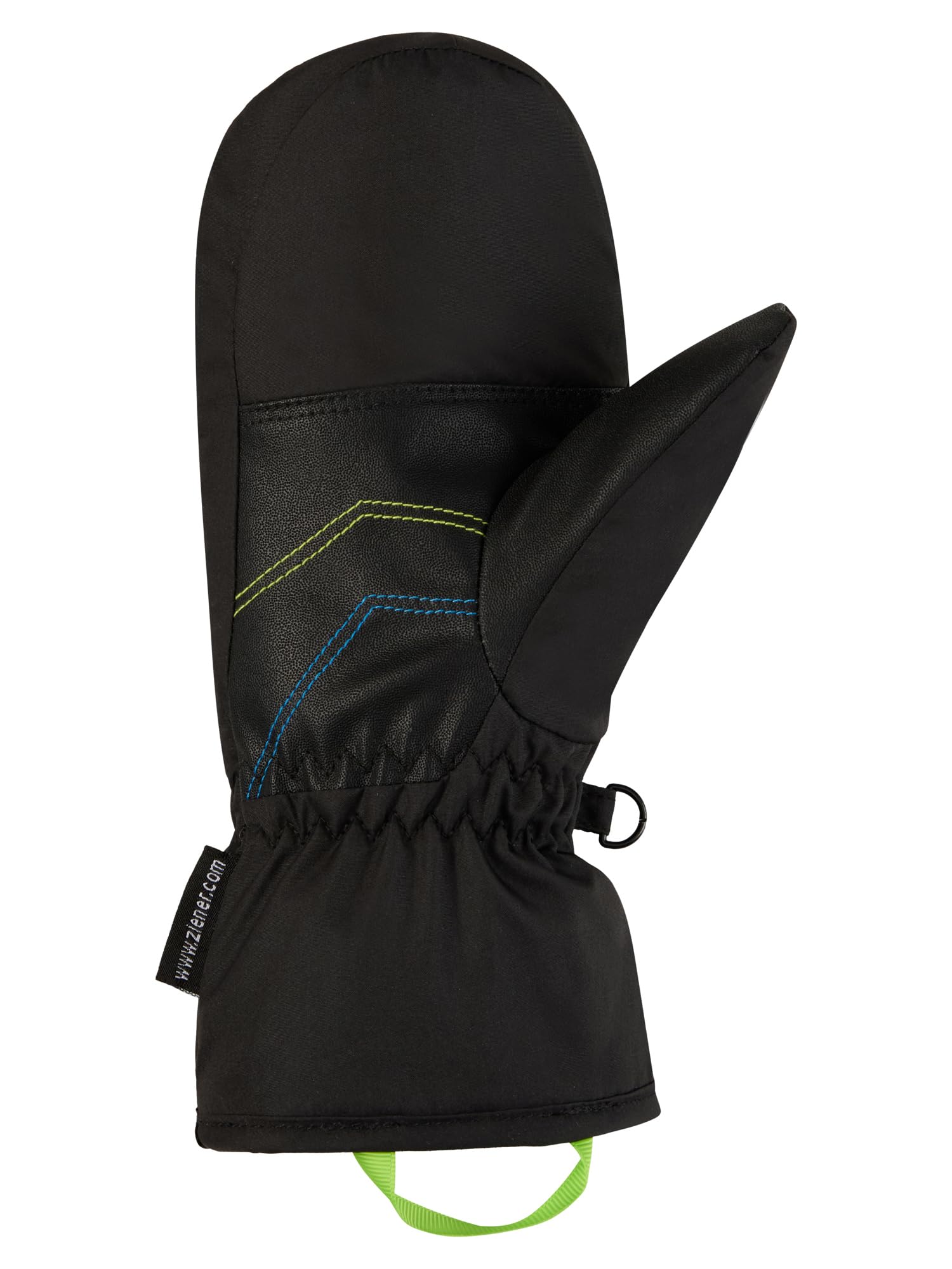 Ziener LAVIVO-Z Gants de Ski pour Enfants, imperméables, Coupe-Vent, Noir, 6