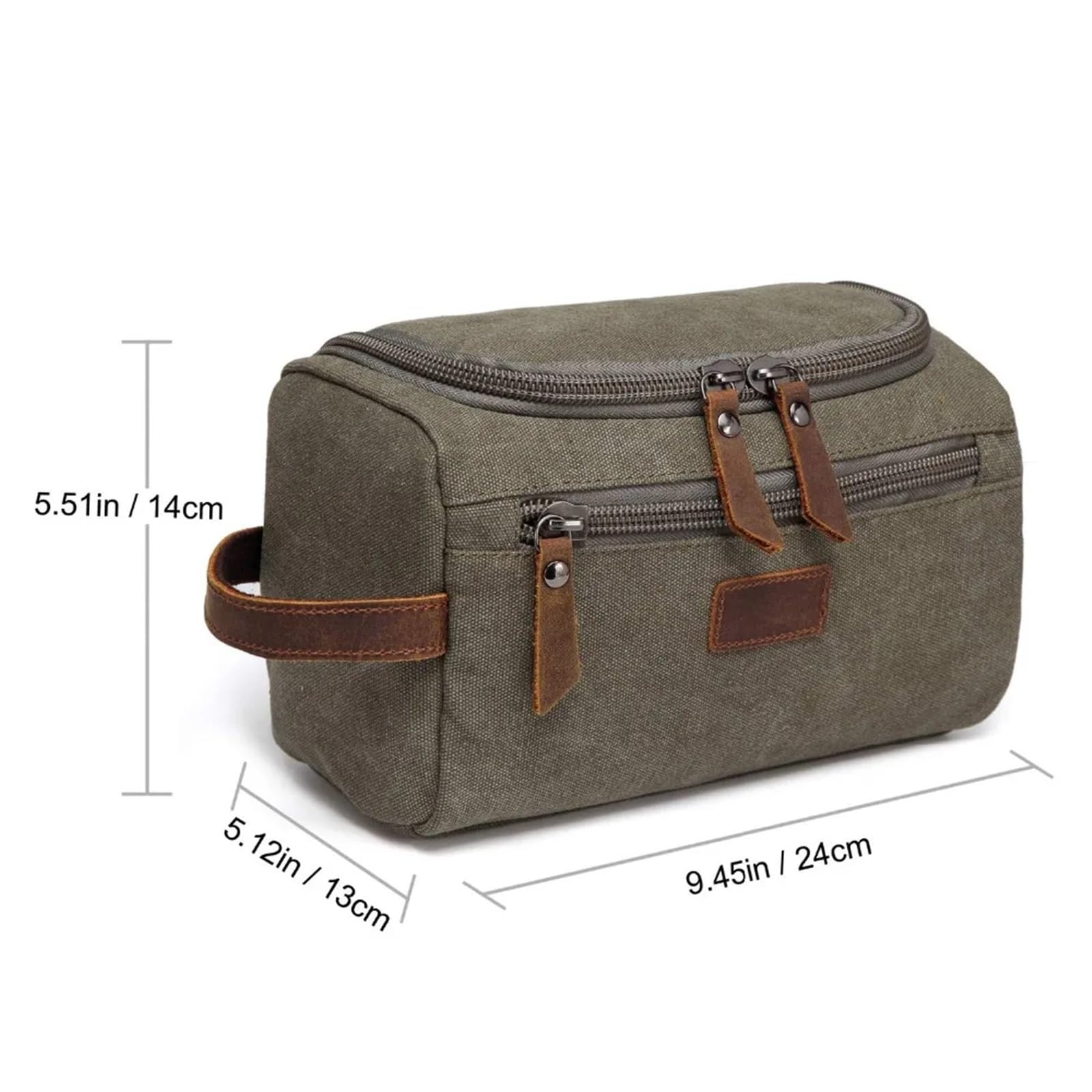 Borsa da toilette da viaggio Borsa da viaggio impermeabile uomo for trucco cosmetico, borsa, in tela, di grandi necessità, custodia toilette maschile(Brown)