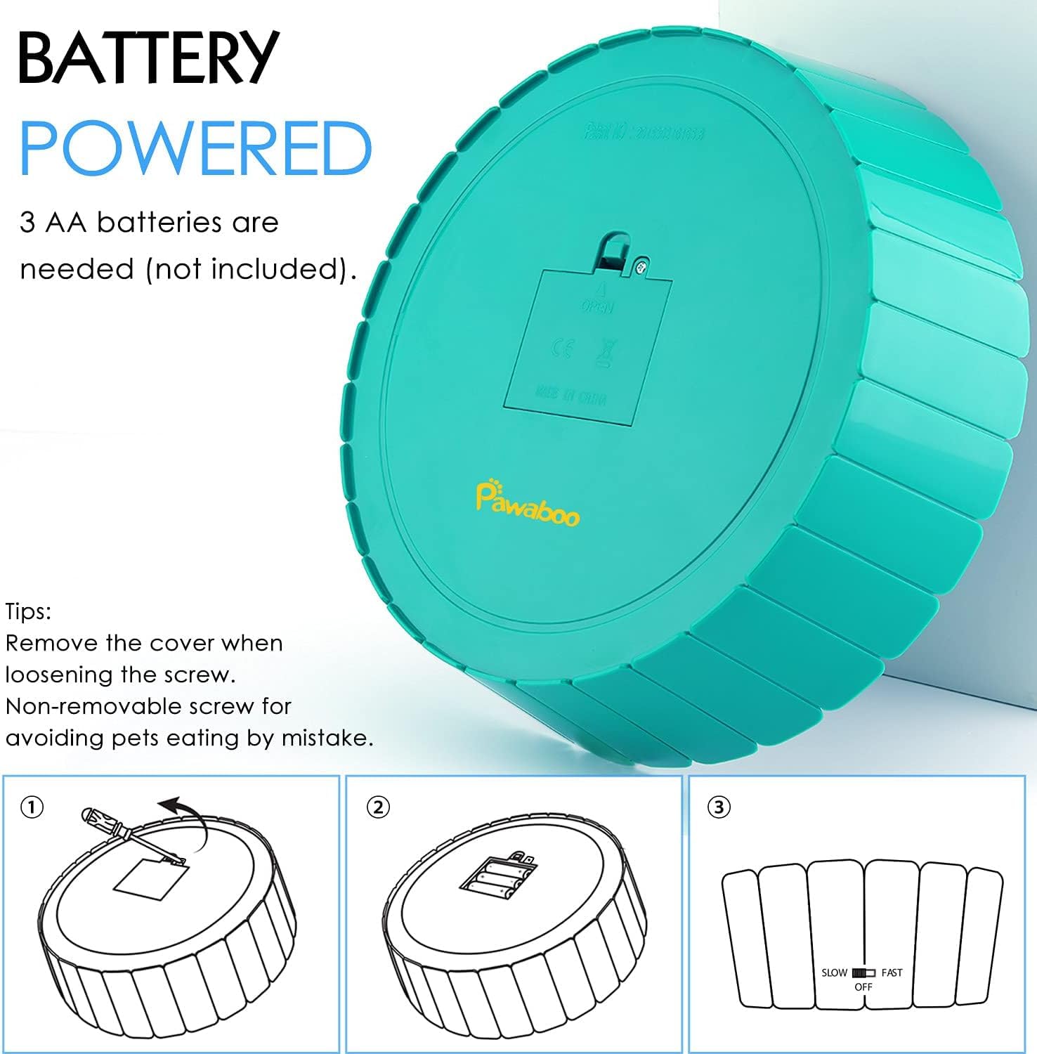 Pawaboo Interaktywna zabawka dla kota z myszką do biegania, elektroniczny automatyczny zwiastun dla kotów domowych, pop and play, myszka myśliwska w chowankę, dla zwierząt domowych, kociąt, zabawa