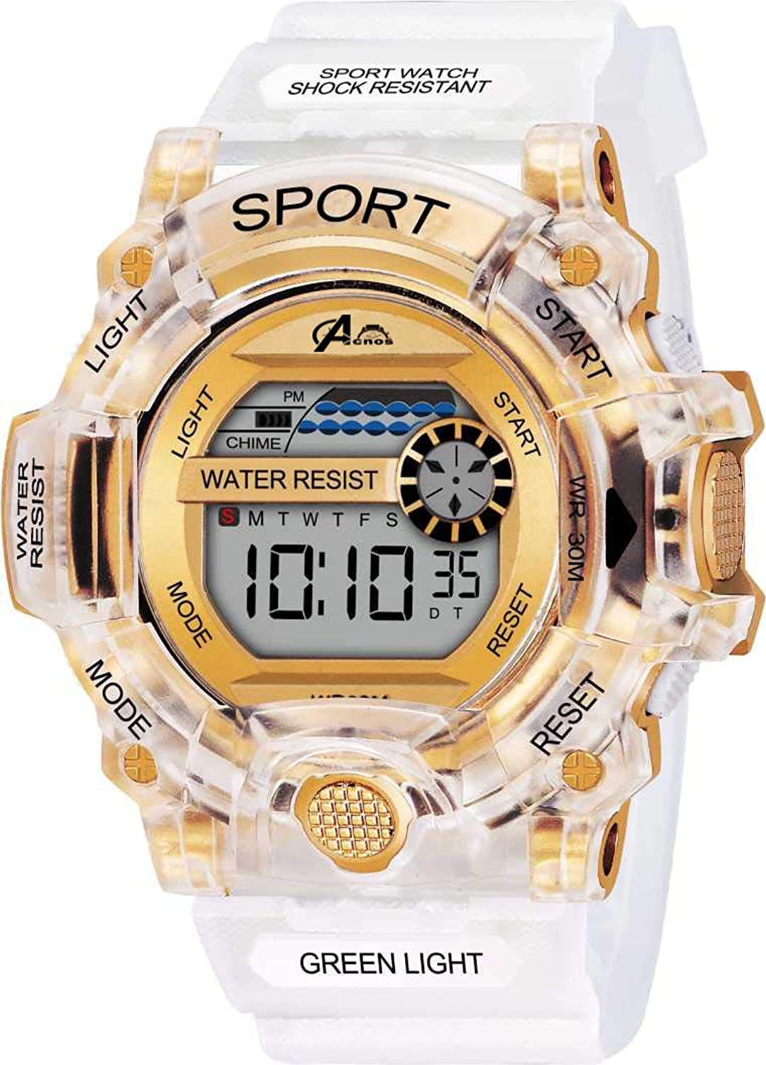 Khodal Digital Multi-Functional Automatic White-Gold Waterproof Digital Sports Watch for Mens Kids Watch for Boys - Watch for Men (Pack of 1) (B09V5LKLCM) Amazon Price History, Amazon Price Tracker