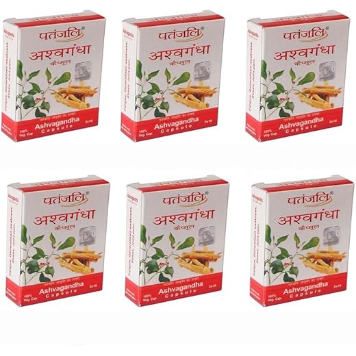 Patanjali Ashwagandha 5-Pack Capsules