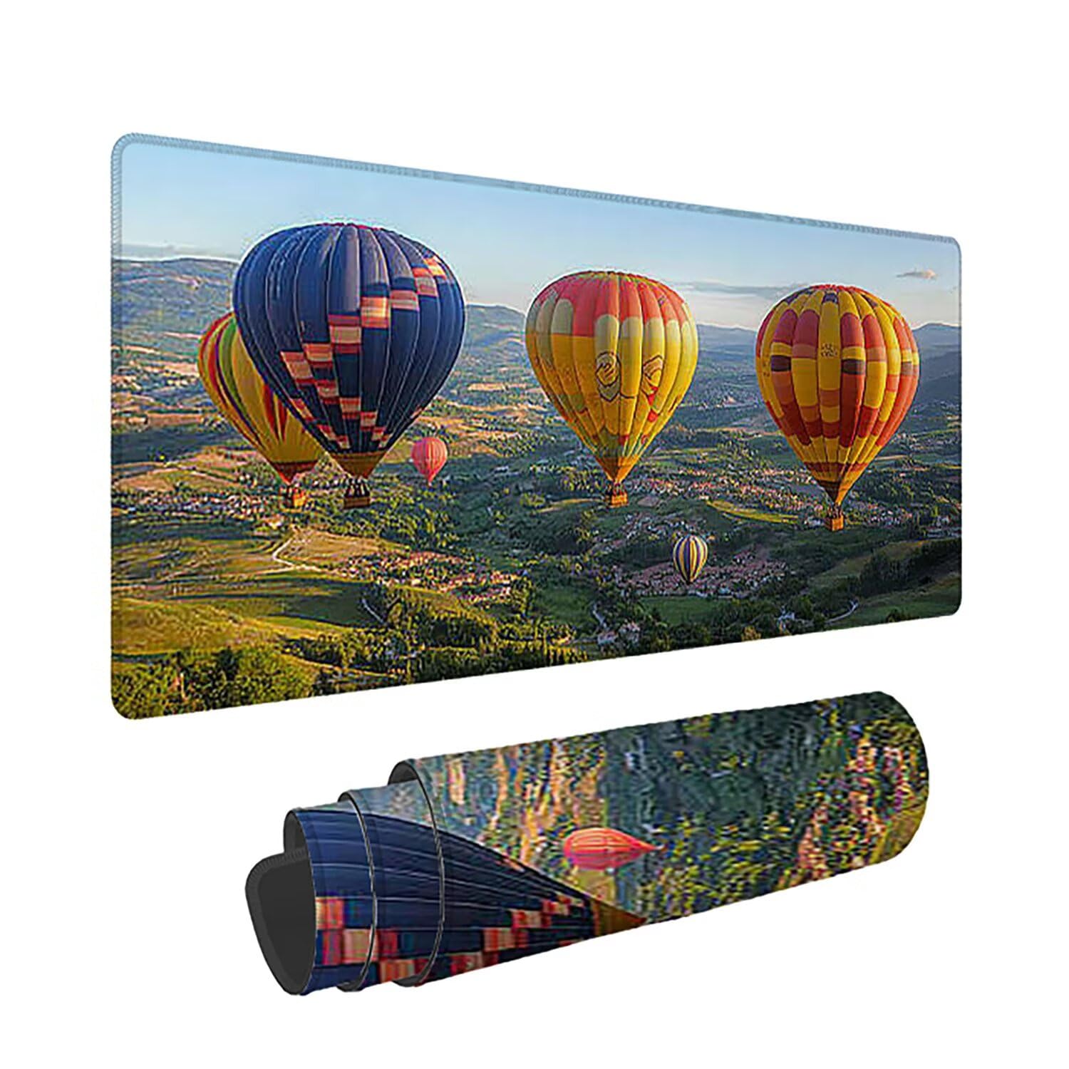 Podkładka pod mysz do gier XXL - 1200x600x3mm - Nowoczesna duża antypoślizgowa podkładka pod klawiaturę biurową ze zszytymi krawędziami, krajobraz duża podkładka pod mysz do gier do biura i domu