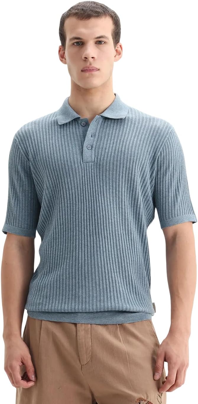 Regular fit Textured Polo