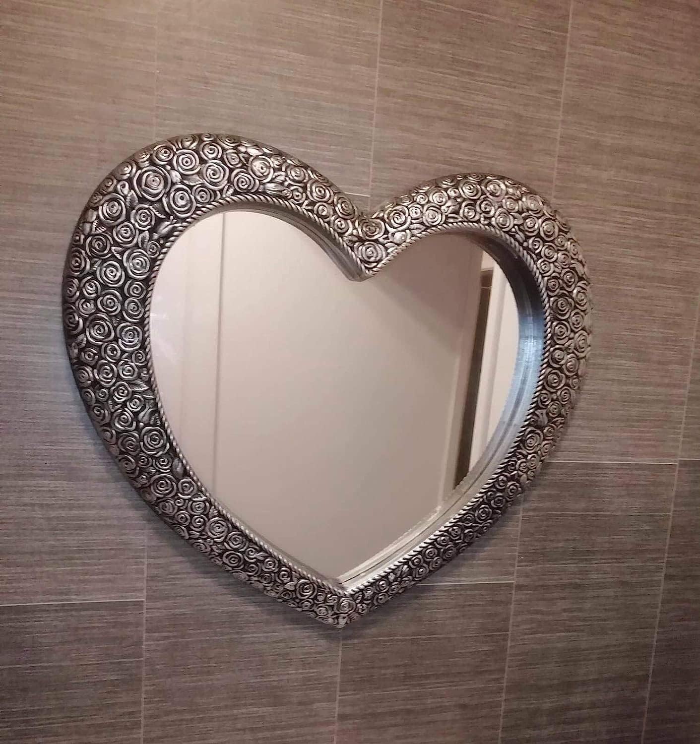 LARGE HEART SHAPE WALL MIRROR HOME DECOR LIVING ROOM WALL MIRROR HEART WALL MIRROR INDOOR OUTDOOR