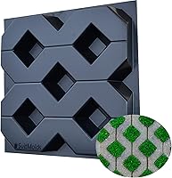 Vista 1 de Moldes de hormigón DIY Hierba Bloque de pavimentación de hormigón Adoquines de hormigón y adoquines S62