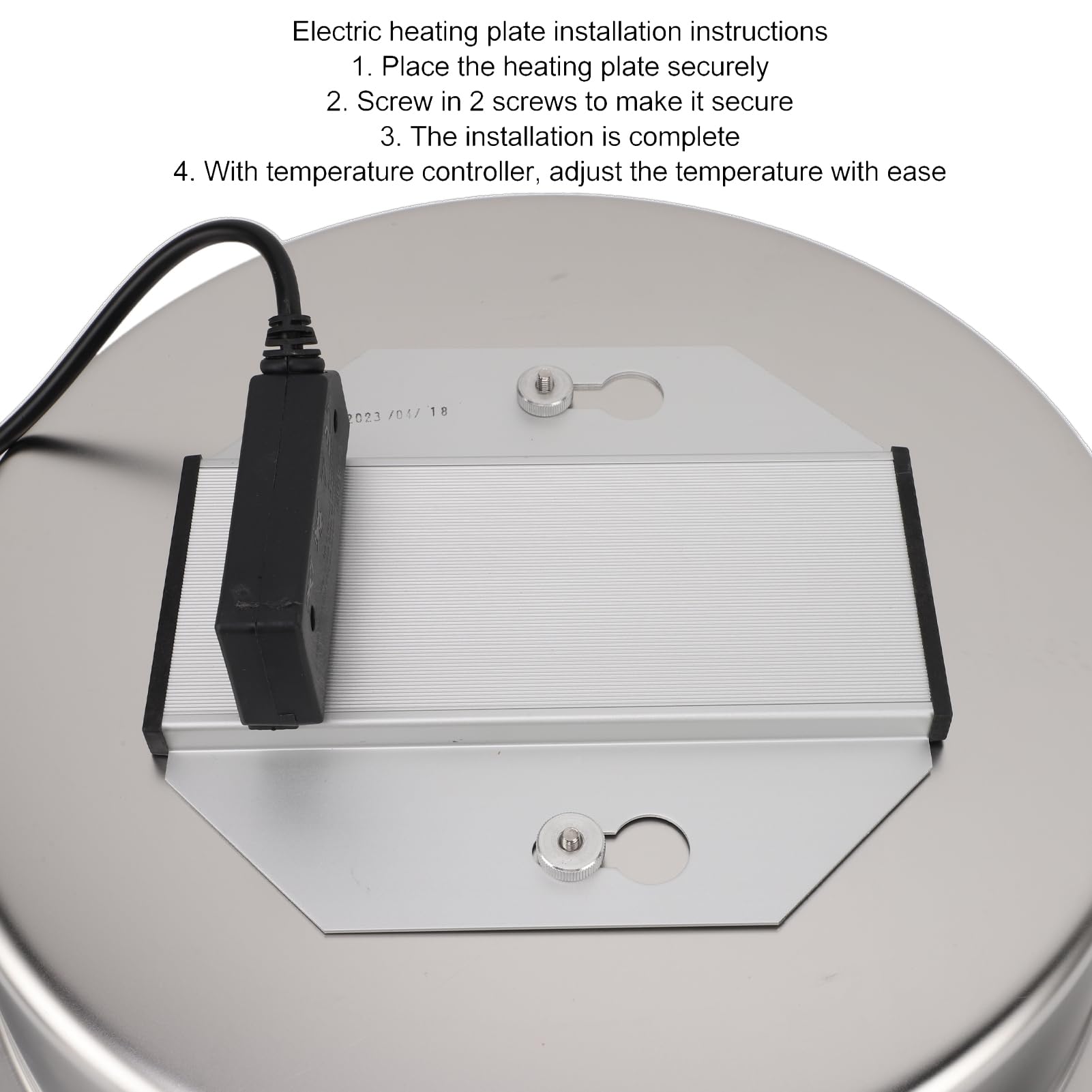 Juego de Buffet para Frotar, Dorado, con Tapa de Cristal, Temperatura Ajustable de 6L, para Bodas, Fiestas, Catering y Eventos (1 sartén de tamaño Completo)