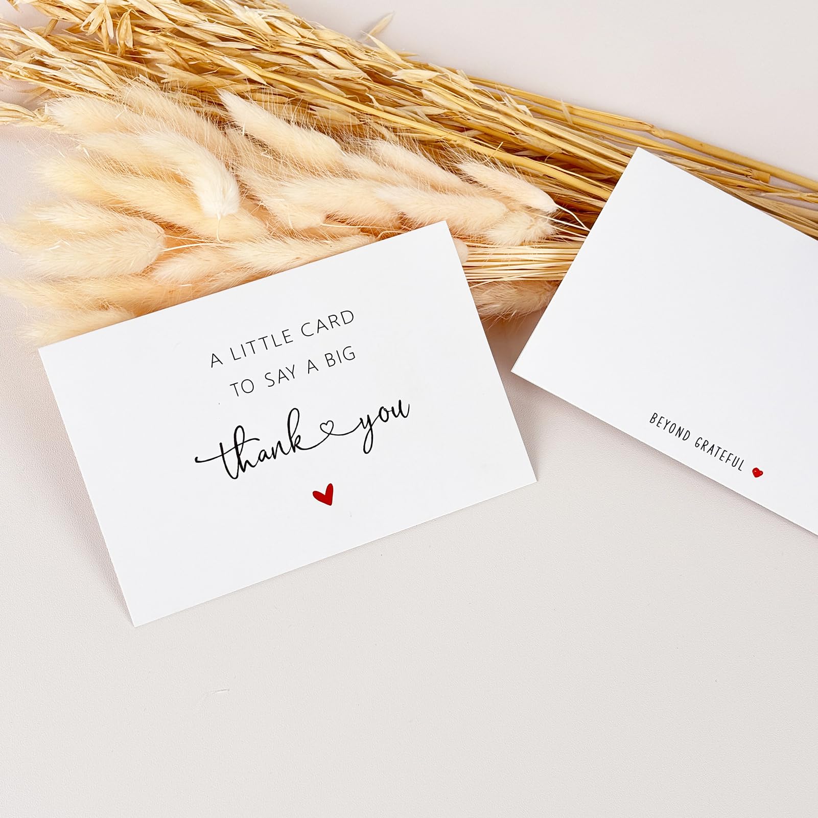 Paquete de 48 tarjetas de agradecimiento con sobres, tarjetas de agradecimiento en blanco para vacaciones de graduación, notas de agradecimiento de boda de 6 x 4 y tarjetas para todas las