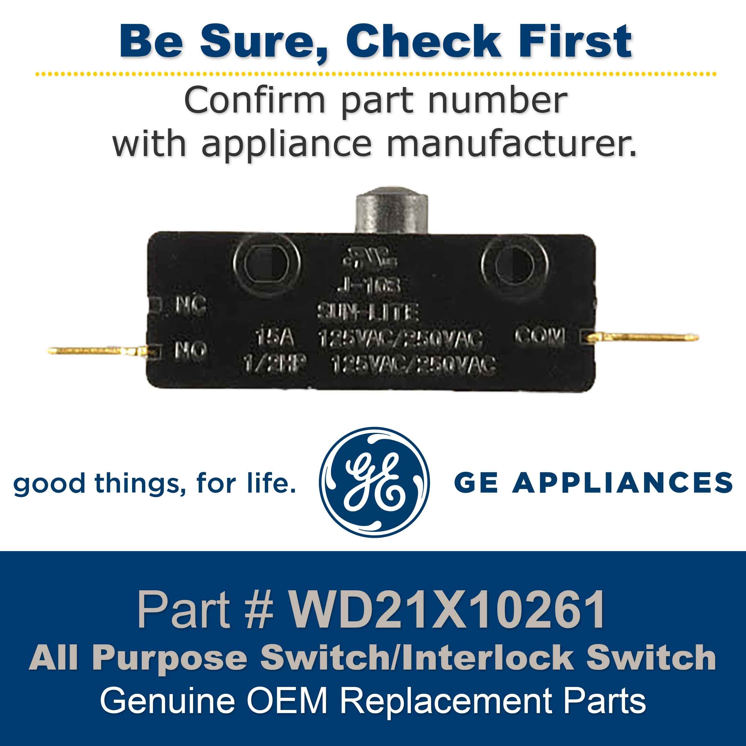 Amazon.com: GE WD21X10261 Genuine OEM All Purpose Switch/Interlock
