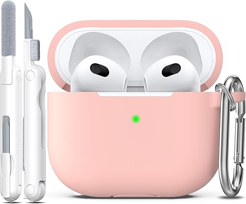 Miniatura 43 de Funda para AirPods con llavero, protección completa, de silicona, accesorios para AirPods, funda para hombres, mujeres y adolescentes, con estuche