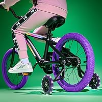 Vista 7 de Bicicleta Infantil Jetson Light Rider con Luces LED Unisex, Marco Iluminado con 3 Modos de Luz Diferentes