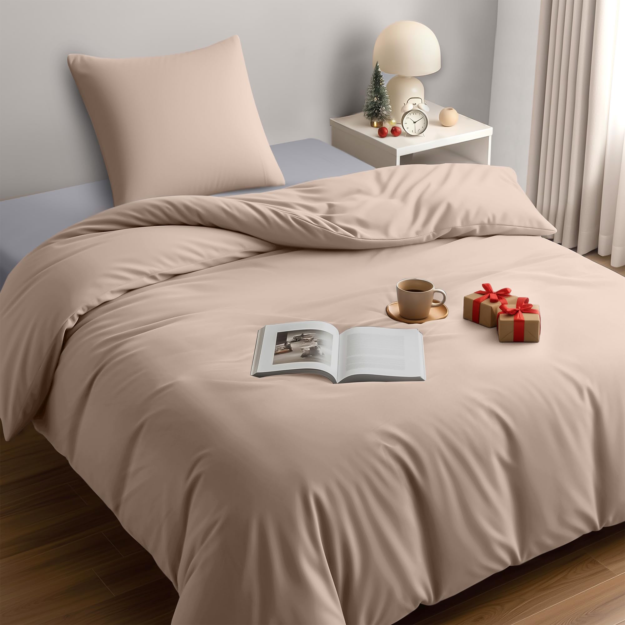 Utopia Bedding Funda Nordica Cama 180 - Microfibra Juego de Funda Nordica 240x260 cm y 2 Fundas de Almohada 65x65 cm (Blanco) — view 25