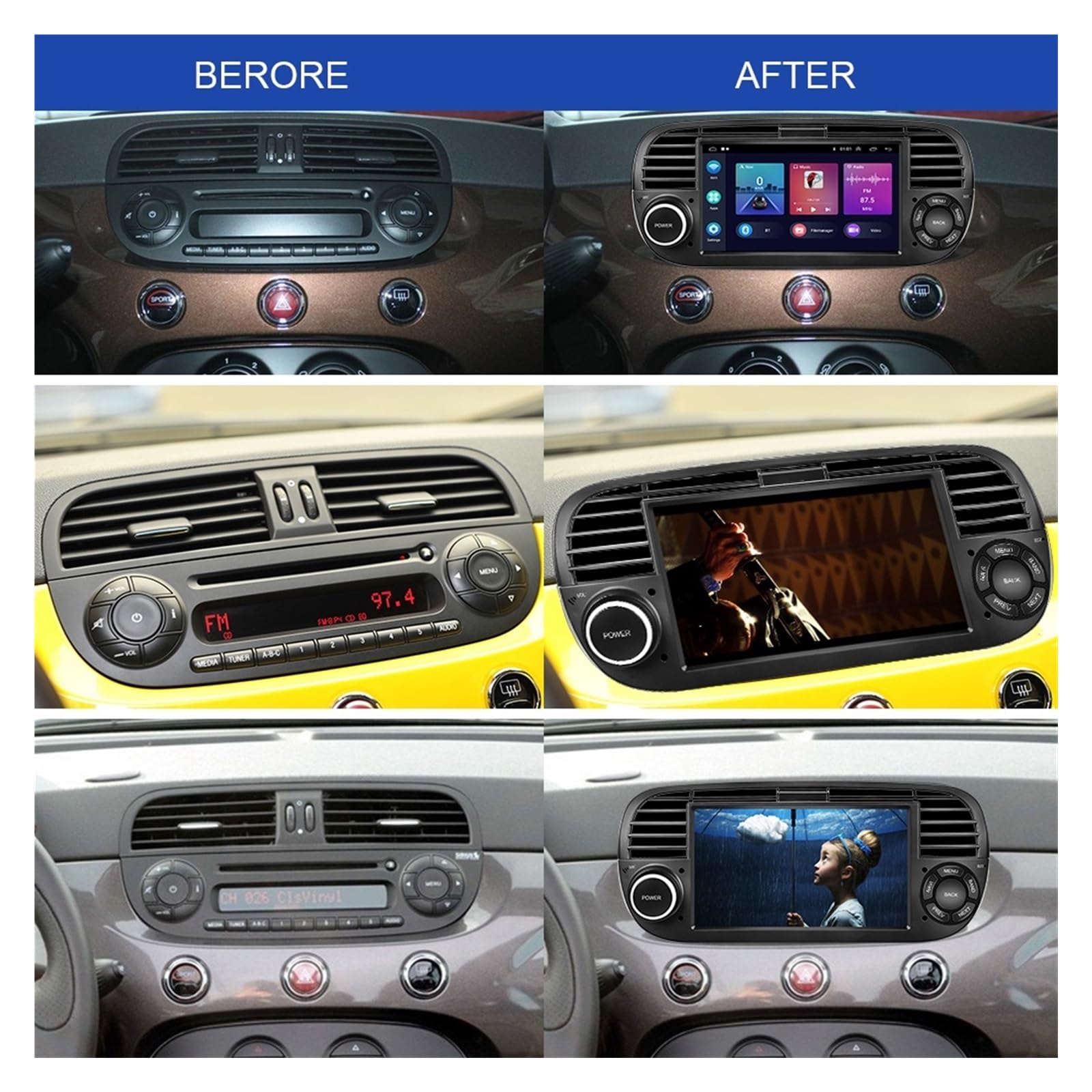 Nawigacja satelitarna Radioodtwarzacz samochodowy Odtwarzacz multimedialny Auto WIFI Nawigacja GPS(1 16G WE CAM)
