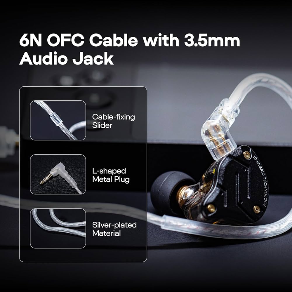 【iem】NLINE Amazon.com: KZ ZS12 PRO X in Ear Monitor IEM Headphones,1DD+