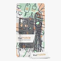 Vista 7 de kwmobile Funda cruzada compatible con Xiaomi Redmi Note 8 (2019/2021) - Funda de silicona TPU con correa - Negro