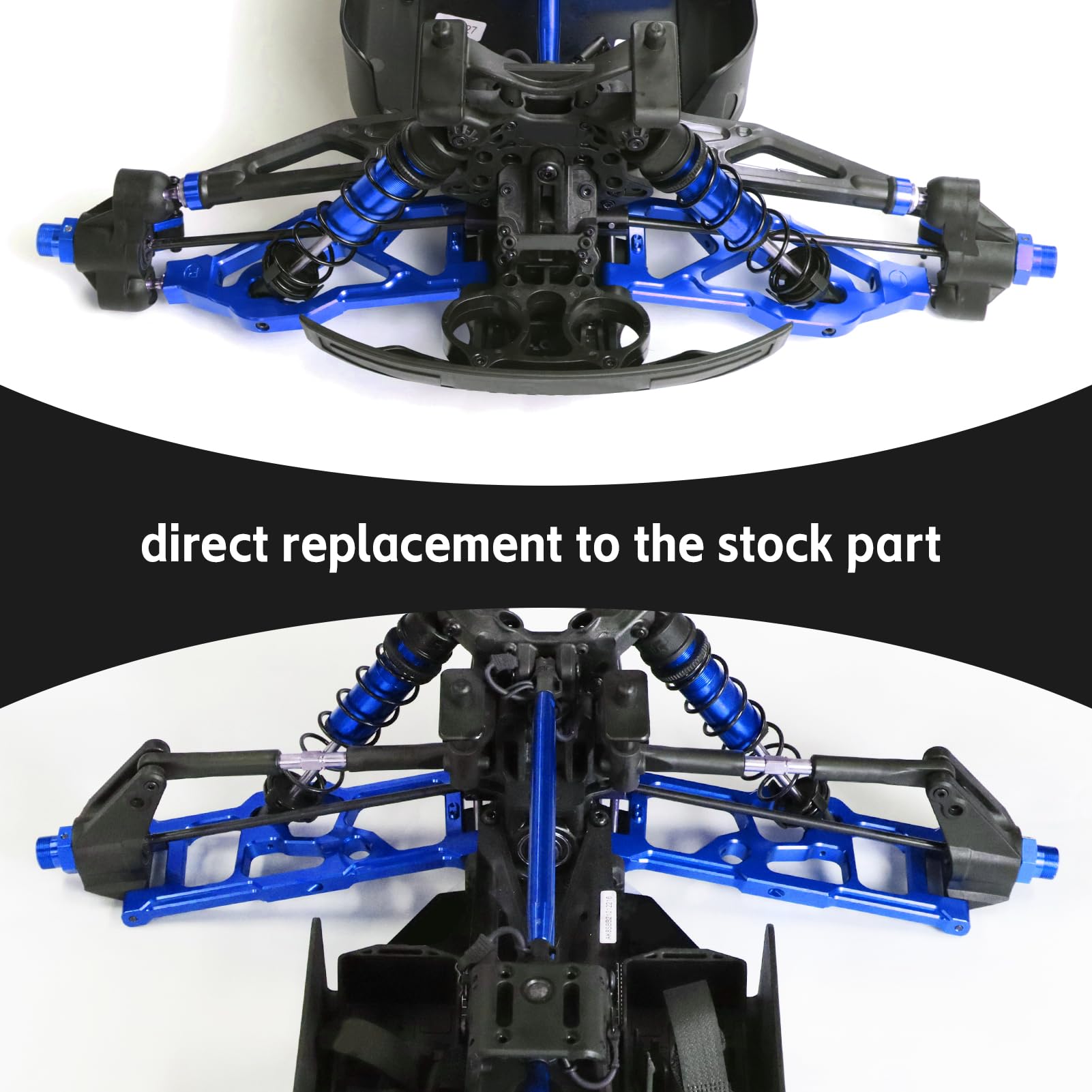 Set Braccetti Sospensione Anteriore RPM Blu Per Arrma Kraton Outcast Talion (RPM81485)